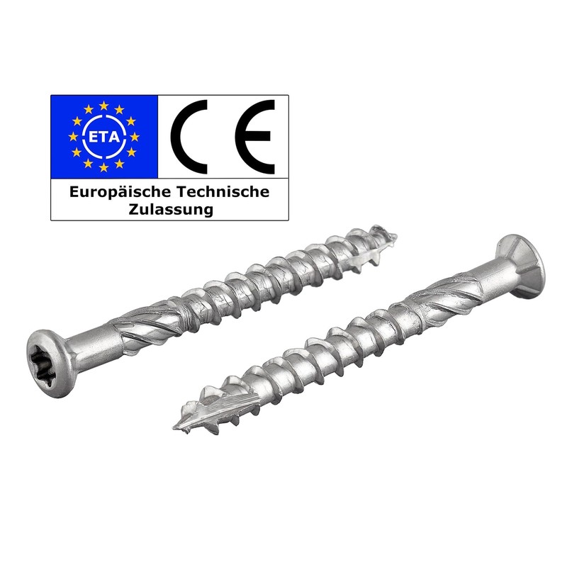 Terrace Screws with Countersunk Head and TX Drive | Rustproof