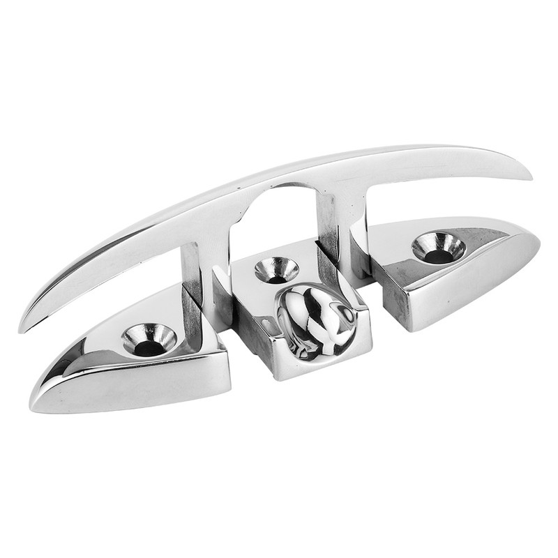 5in Folding Flip Up Cleat 316 Stainless Steel Dock Deck