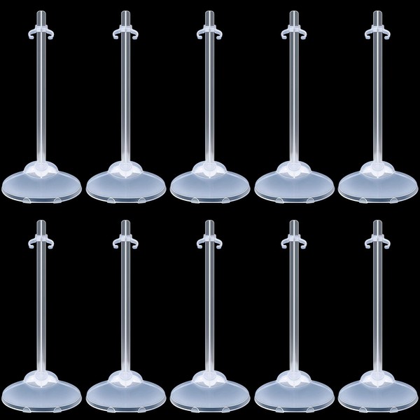 10 Pieces Dolls Stand for Dolls Display Holder Action Figure Stand Doll Holder Support Display Rack Dolls Display Stand Model Stand Accessories Suitable for Shop Window Dolls Accessories