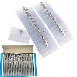 Plastic Name Badge Holders,Name Badges,50Pcs Clear Plastic ID Tags Name Badge,Clear Plastic Badge Holders, Name Tag Badge ID Card Holders,Name Tag Badge ID Card Holders with Holder Clip and Needle