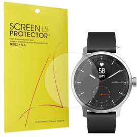 Giaogor Compatible for Withings ScanWatch Screen Protector, [6 Pack] Full Coverage TPU Clear Film Compatible for Withings ScanWatch 42mm / 38mm Hybrid Smartwatch (6 pack, 42mm)