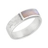 Silpada 'Wishful' Sterling Silver Mother-of-Pearl Band Ring, Size 7, Size