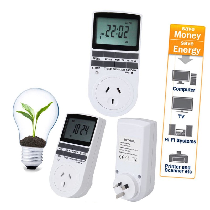 DOITOOL 7 Timer Outlets Light Timer Digital Timer Outlet Programmable