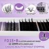 DIY Individual Lash Extensions Eyelashes Cluster Lashes 12-18 mixed D