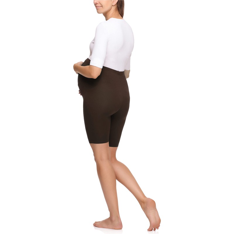 Merry Style MS10-299 Women's Viscose Maternity Leggings, brown