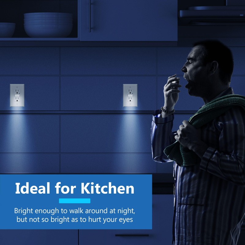 LIDER LED Guide Light Receptacle with Automatic Daylight Sensor and