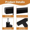 SNOKAY 10 Pack Matte Black Square T Cabinet Pulls Single