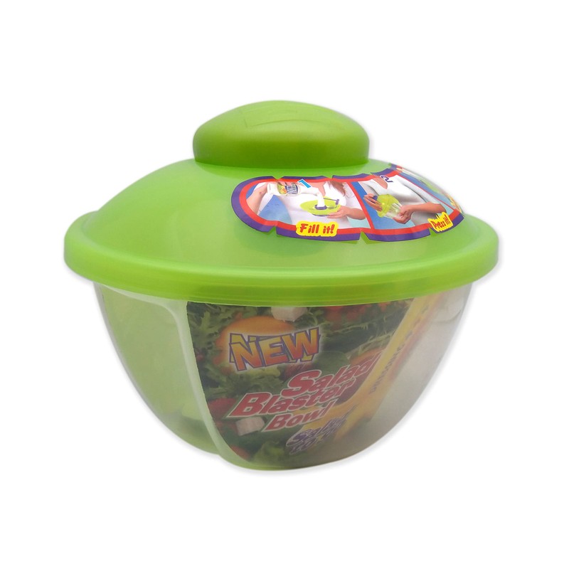 Compac Home Chef Salad Blaster Bowls 26 oz, Reusable Salad