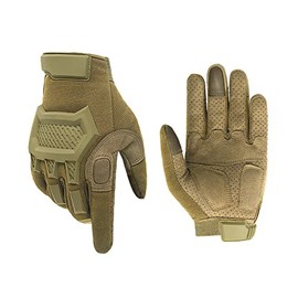 ThreeH Tactical Gloves Multifunctional Combat Gloves Adjustable Wrist Strap Rubber Openings Finger Touch Screen