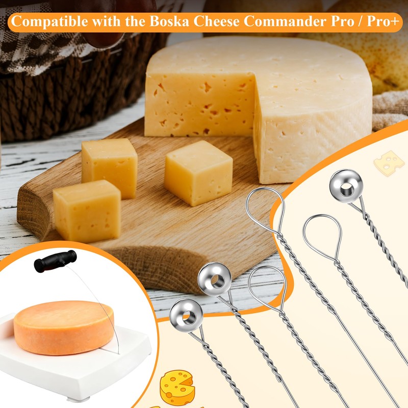 Cheese Cutting Wires Compatible with Boska Cheese Commander Pro/Pro+,6 Pc