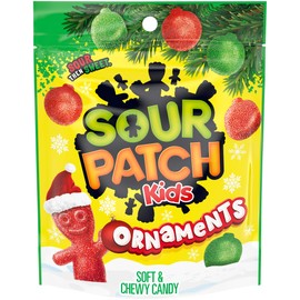 SOUR PATCH KIDS Ornament Holiday Candy, 1 - 10 oz Bag