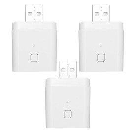 Splenssy 3PCS Tuya Micro 5V Wireless USB Smart Adaptor Flexible and Portable Make USB Devices Smart via Tuya APP Voice Control Compatible with Alexa Google Home
