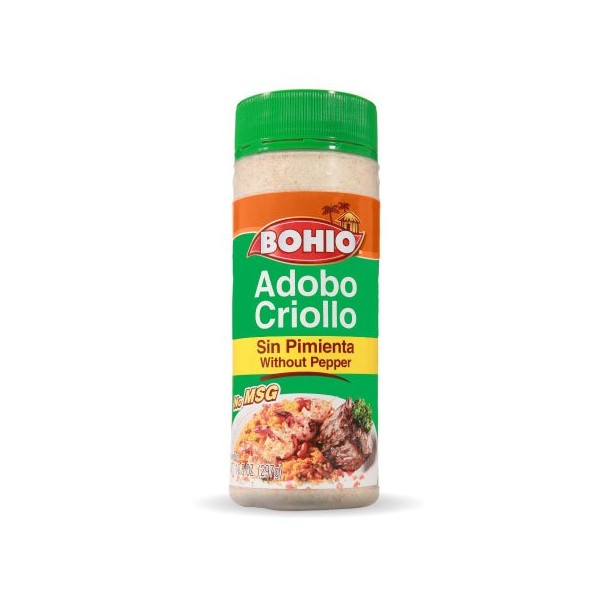 BOHIO Seasoning without Pepper (Adobo Criollo sin Pimienta) Excellent for Chicken, Fish, Beef, Pork - 16.5 oz