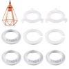 8 Pack Plastic Lampshade Reducer Rings, E14 Lampshade Ring Converters,