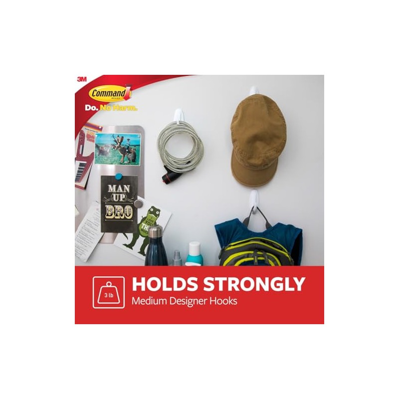 Command Ganchos, Blanco, 6 Hooks, Blanco