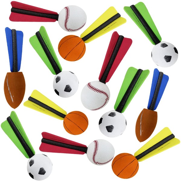 ArtCreativity 6 Inch Jet Sports Balls - Set of 12