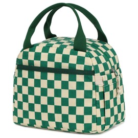 Bluboon Lunch Box for Women men Insulated Cute Corduroy Lunch bag, Reusable Cooler Bag for Work, Picnic, Travel