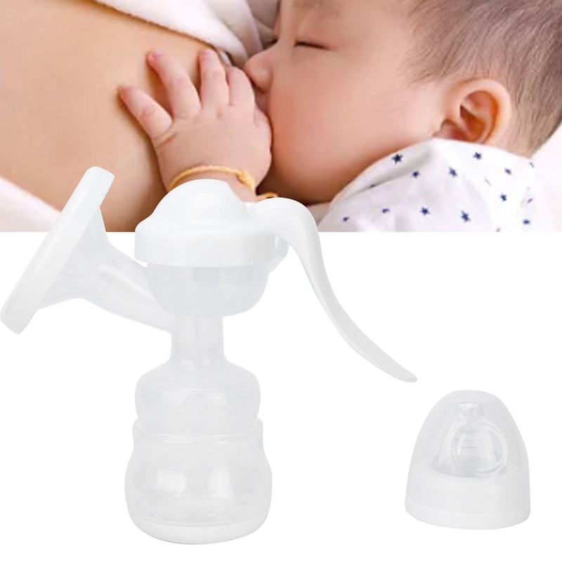 Portable Manual Breast Pump Single Hand Breast Pump Plastic Breastfeeding