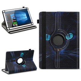 na-commerce Robust Universal Protective Case for 10-10.1 Inch Tablet, Made of High-Quality Artificial Leather, 360° Rotatable Case, Stand Function, motif 3