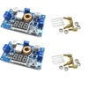 AptoFun 2pcs 75W 5A DC-DC Adjustable Step Down Buck Module