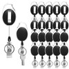 Diateklity 20 Pack Retractable Badge Holder with Carabiner Reel Clip,