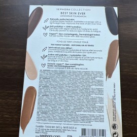 SEPHORA COLLECTIONBEST SKIN EVER LONGWEAR FOUNDATION (10N 22P 30P 44Y 55N 65N)