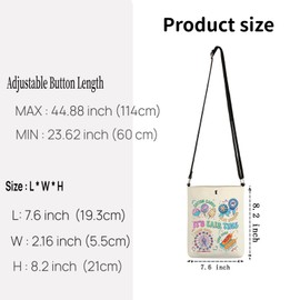 TSOTMO It's Fair Time Carnival Crossbody Bag Fair And Carnival Hours Gift County Fair Corn Dog Lover Gift for Girlfriend (Fair Time Cr)