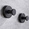 Suction Cup Hooks, Stainless Steel Waterproof Design, No-Drill Installation for