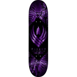 Powell Peralta Skeleton Flight Skateboard Deck, Purple Foil, 9.0" x 32.45"