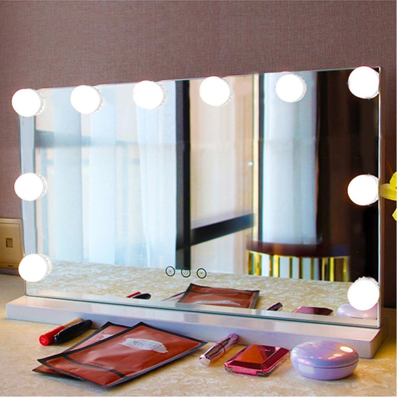 Vanity LED Makeup Mirror Lights Dimmable Bulb Concealable Wiring Light