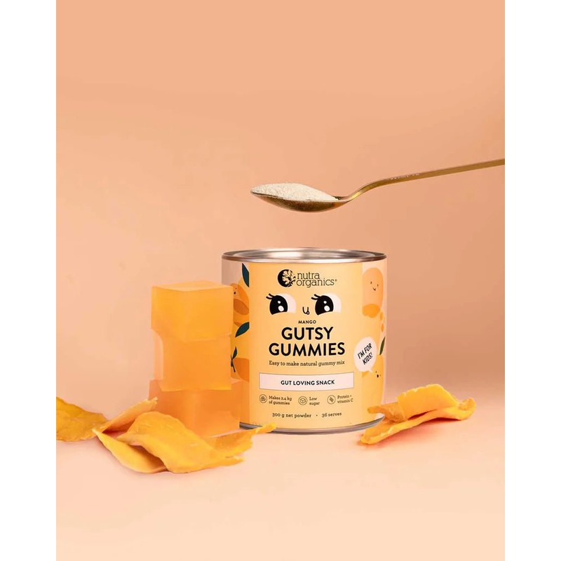 Nutra Organics Gutsy Gummies, Strawberry / 150g