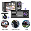 Dash Cam Front and Rear Inside 3 Cameras 1080P+720P+480p Car