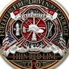 Armor Coin & Emblem - Thin Red Line Firefighter Forever
