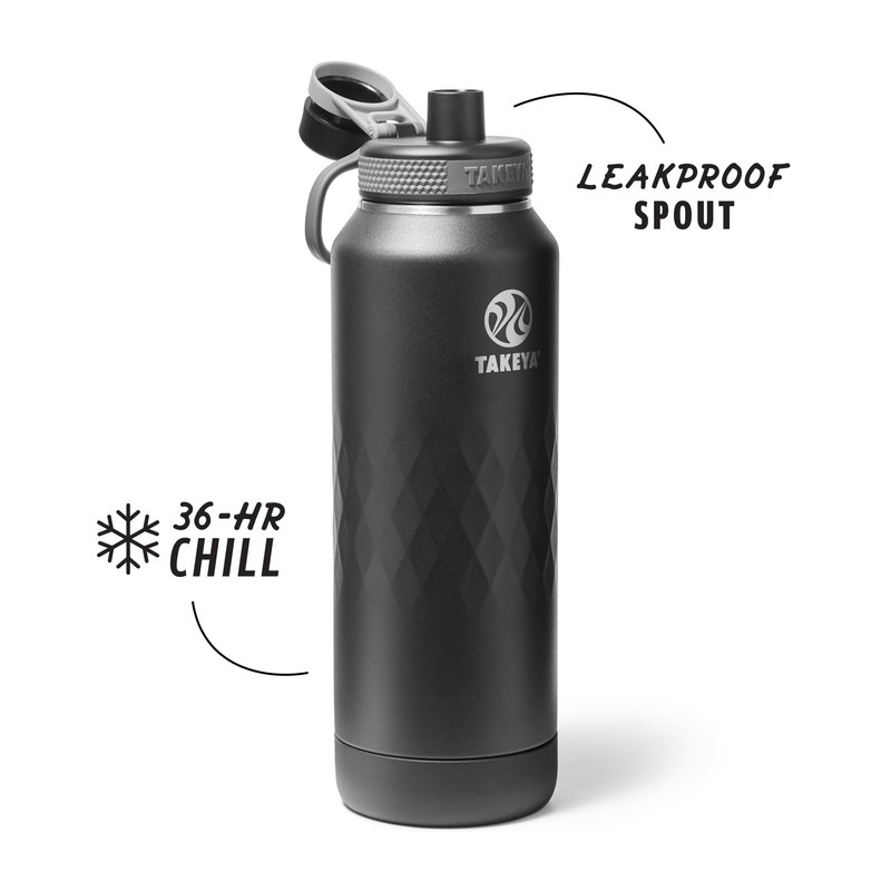 Takeya Sport 40 oz Triple-Insulated Stainless Steel Water Bottle –