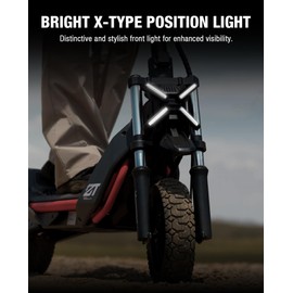 stio Scooter X-type Position Light Compatible with Ninebot by Segway ZT3 Pro Kickscooter X-shaped Front Lamp Super Bright Headlight Replacement ZT3 Original Accessories