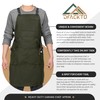 DFACKTO Canvas Chef Apron – Cross Back Straps Mens Apron