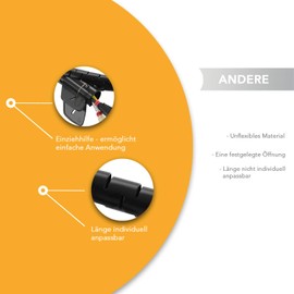 TPFNet Spiral Cable Tube 30mm, Spiral Cable Wrap, Black, 2,0m, Threading Tool