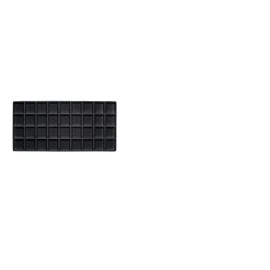 FindingKing 5 Black 36 Compartment Display Tray Inserts