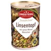 DREISTERN Linseneintopf Mit Wiener Würstchen 400 G | Leckerer Eintopf