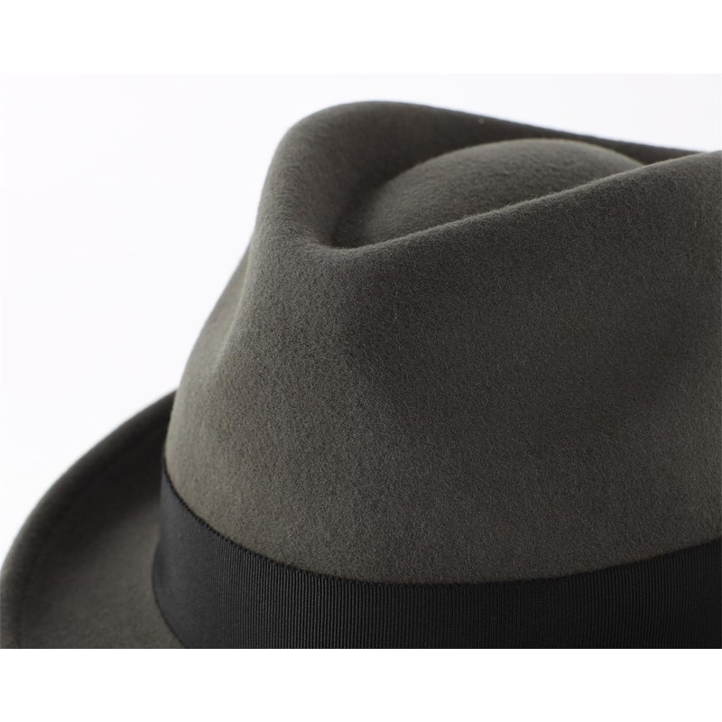 Decentron Men's Wool Felt Winter Hat Short Brim Fedora Hat