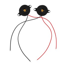 TEHAUX 2pcs Active Piezoelectric Electronic Alarm High Decibel Warning Sounder for Physics Projects and Automotive Systems Easy Installation Durable Design