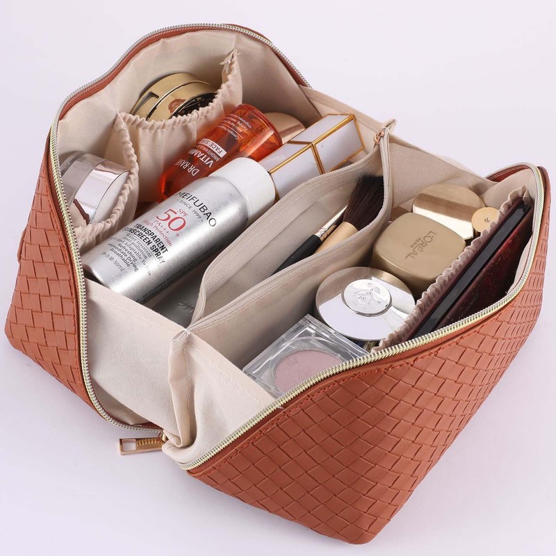 Dybker Travel Cosmetic Bag for Women, Waterproof Makeup Bags with