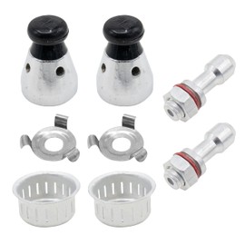 Joyangy Universal Pressure Relief Jigger Valve Set for Pressure Cookers - 2 Pack with Exhaust Rod, 80KPA Safety Regulator, Anti-clog Design, Sturdy Pressure Control Accessory