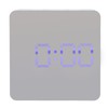 LED Mirror Clock Square Automatic Battery Powered Temperature Smart Clock