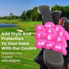 Golf Iron Headcovers Magnetic Printed Embroidered Numbers 11 Pack,Golf Iron
