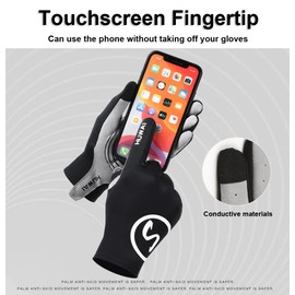 SUJAYU Full Finger Cycling Gloves Mountain Bike Gloves, MTB Gloves Dirt Bike Gloves Racing Gloves Cycling Gloves for Men Bicycle Gloves Men, Full Finger Workout Gloves Men (Black, X-Large)