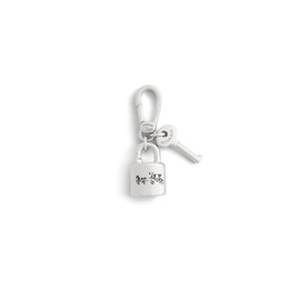 COACH Womens Collectible Signature Lock & Key Jewelry Charm