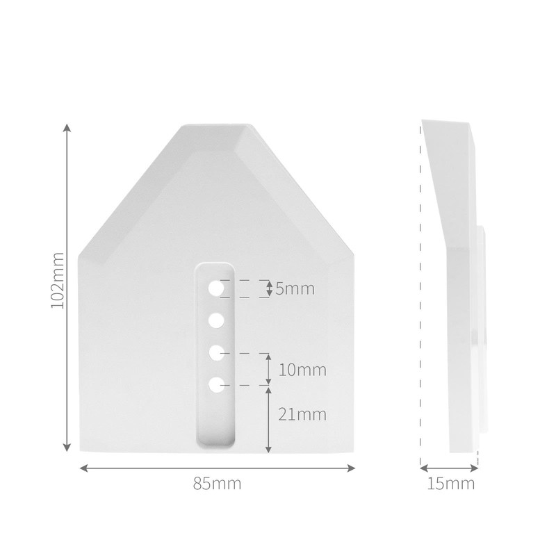TruMAX Universal Conservatory Glazing Bar End Cap - White