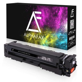 Alphafax Toner Compatible with HP CF-540X for Color Laserjet Pro M281fdw M-280nw M-281fdn M254nw M254dw - 203X Black 3,200 Pages