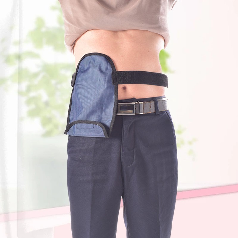 Ostomy Pouch Cover with Elastic Belt Dustproof Adjustable Colostomy Bag